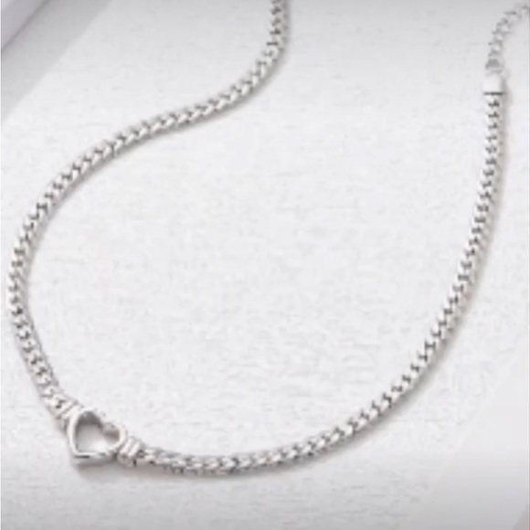 Silver stainless steel necklace  New - Picture 2 of 2
